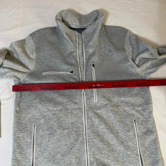 The North Face Men's Revolution Denali Jacket Light Gray Pockets Size Large - Picture 7 of 10